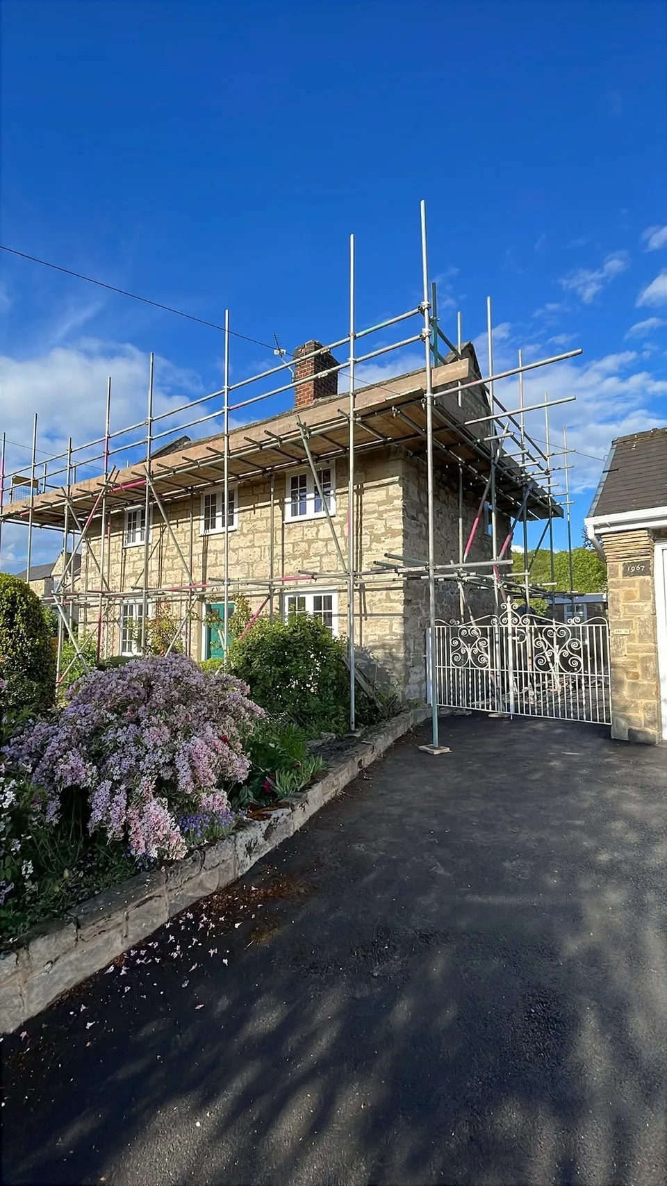 Pateley Bridge Roof Replacement Scaffolding Project