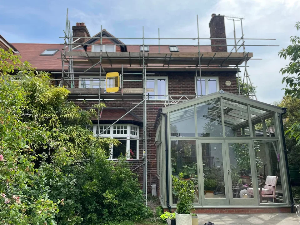 Rear Access Scaffolding for Roofing Work in Harrogate
