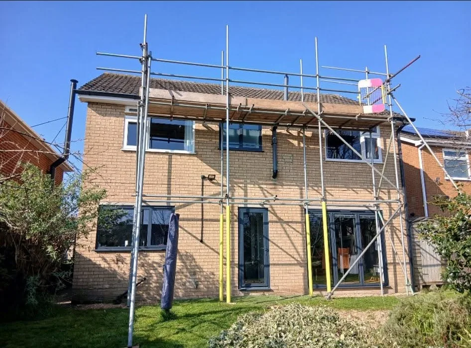 Residential Roofing Scaffolding Project in Hampsthwaite