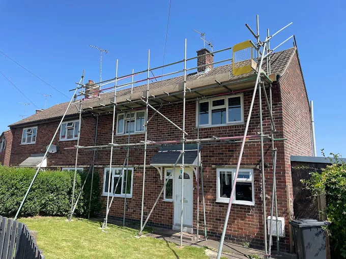 Residential Roofing Scaffolding Project in Otley